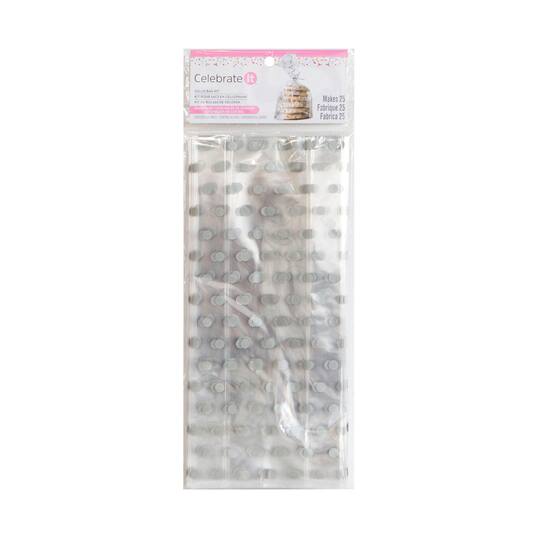 Silver & Clear Cello Bag Kit By Celebrate It®
